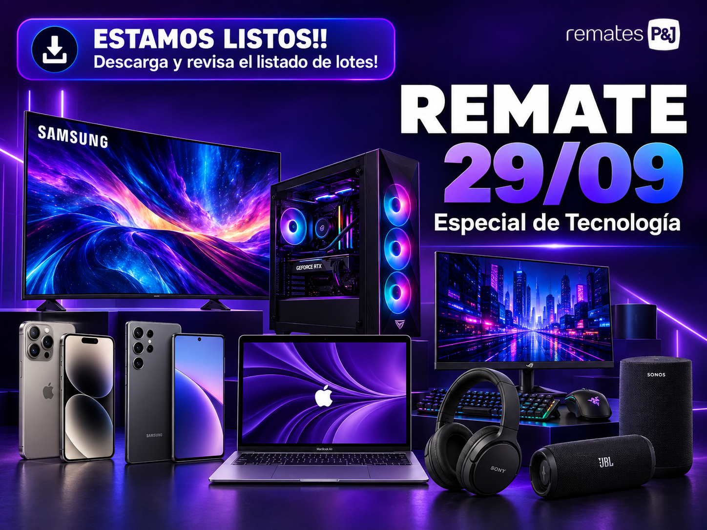 productos y lotes para remates online