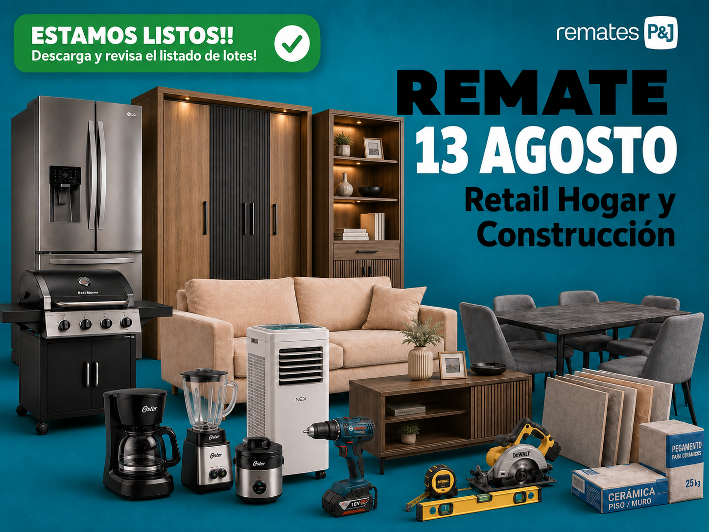 productos y lotes para remates online