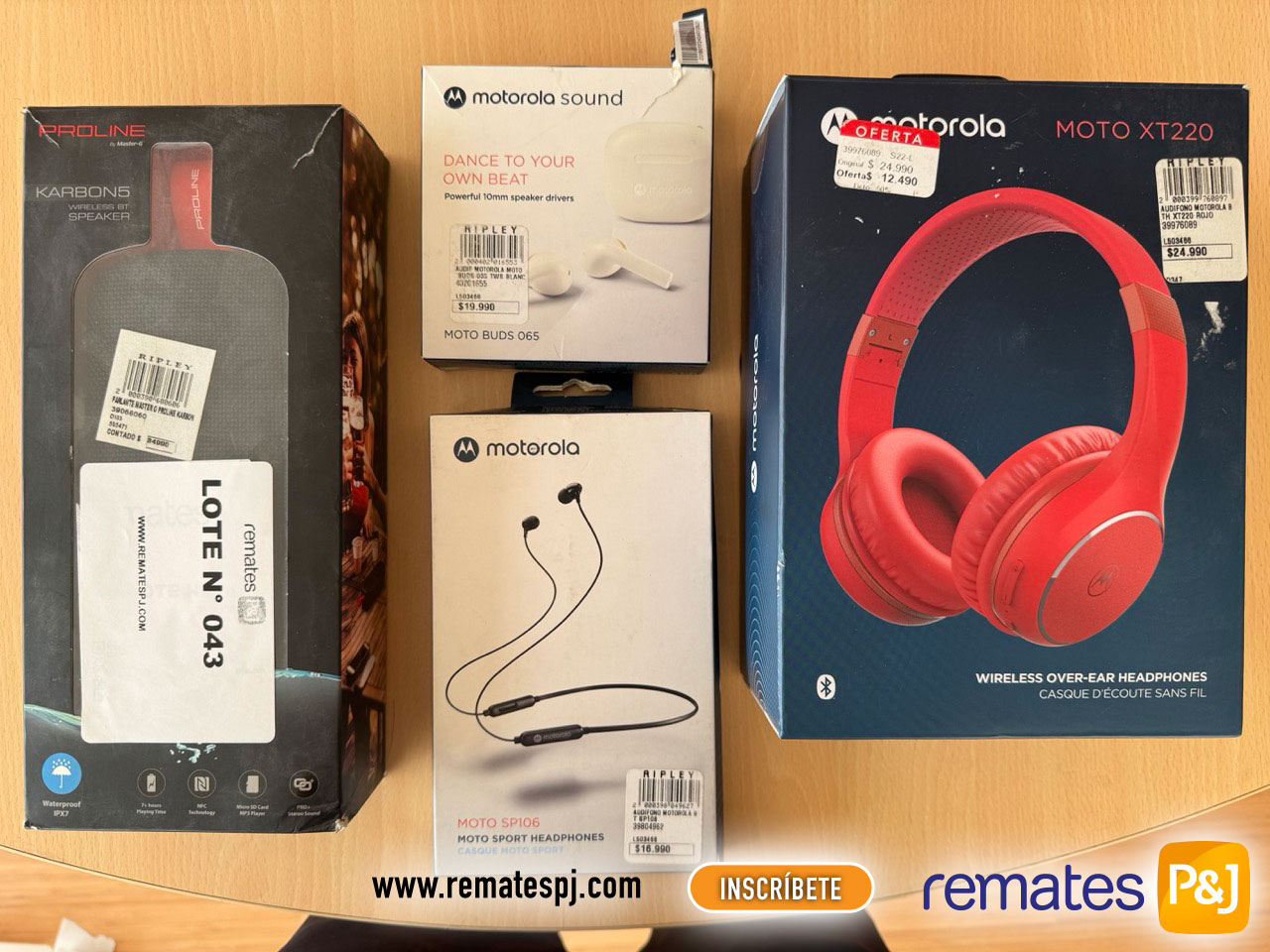 lotes de un remate online