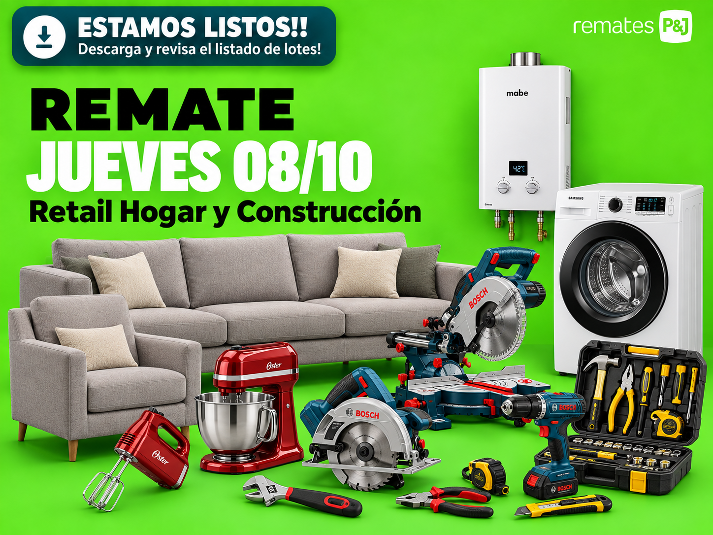productos y lotes para remates online