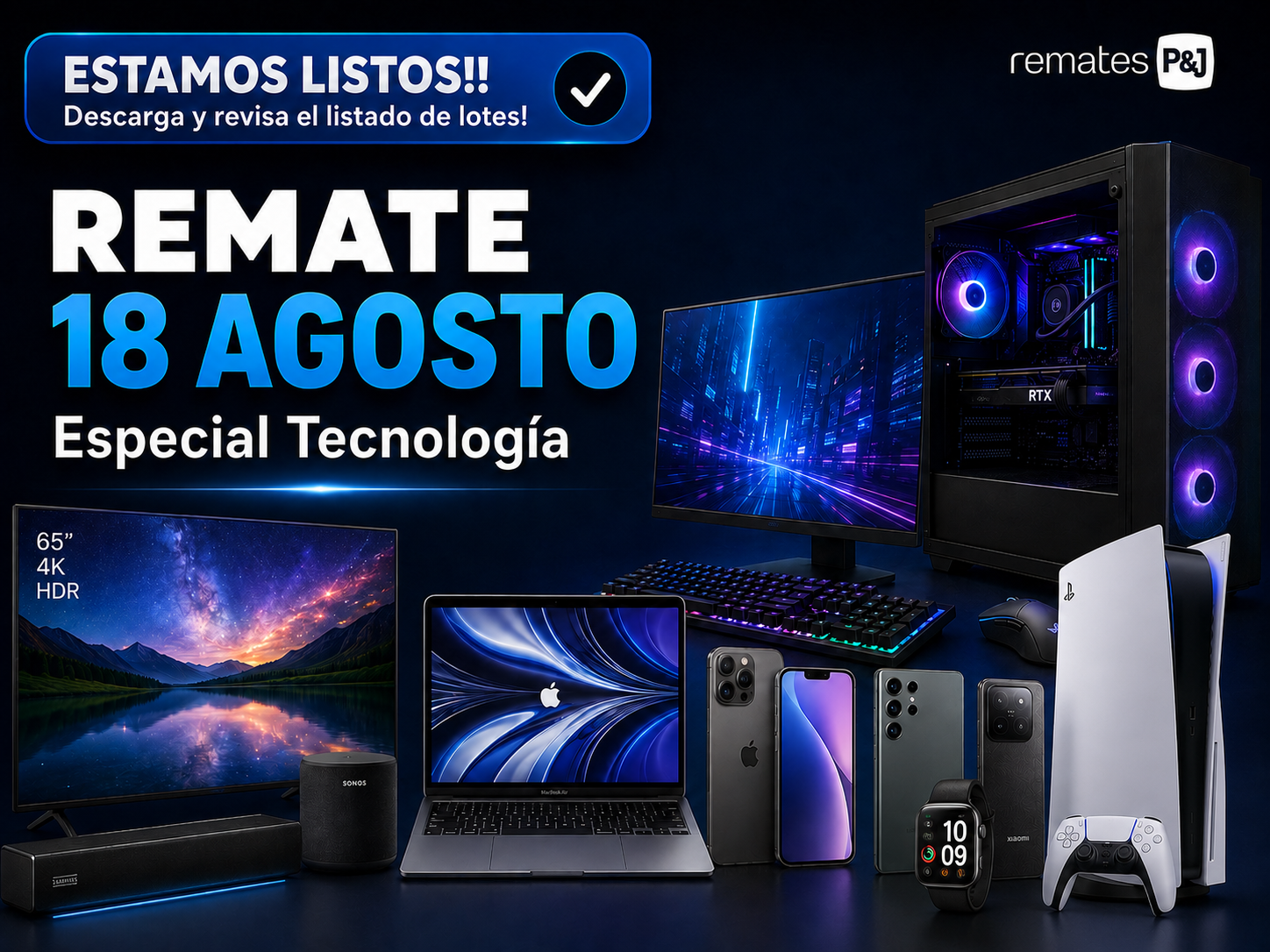 productos y lotes para remates online