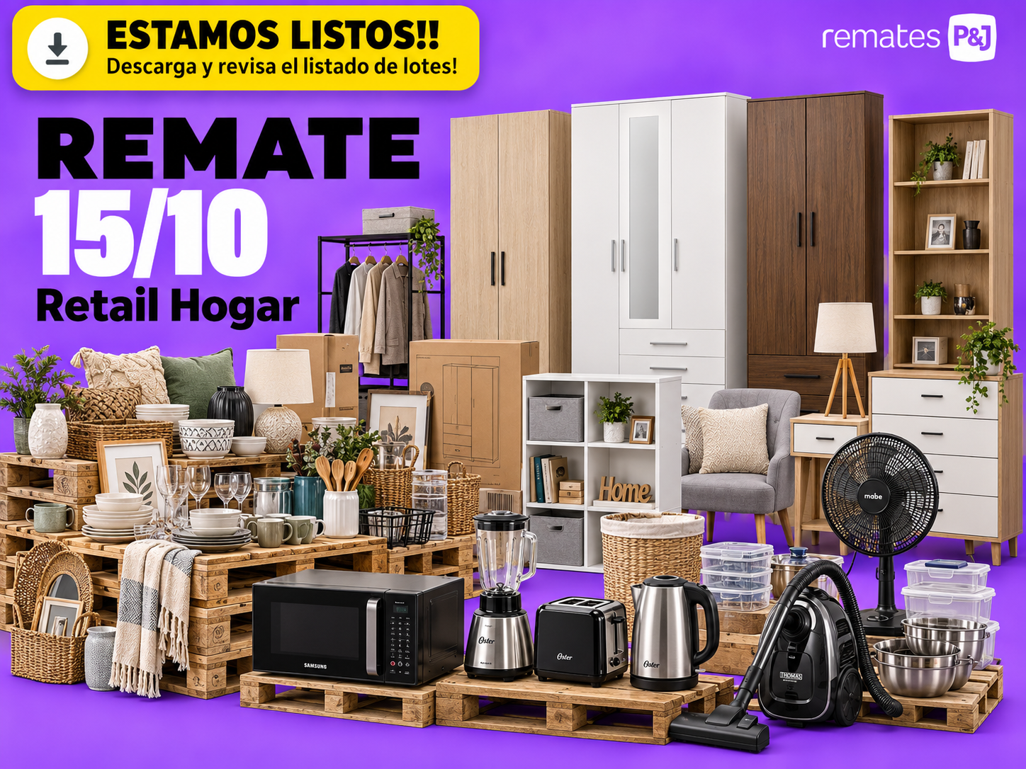 Remate Online Especial Retail Hogar