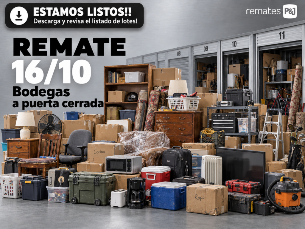 Remate Bodegas a Puerta Cerrada