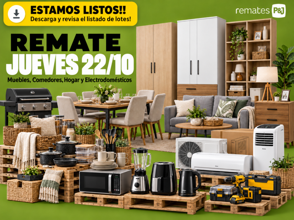 Remate Online Especial Retail Hogar