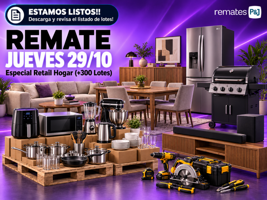 Remate Online Especial Retail Hogar